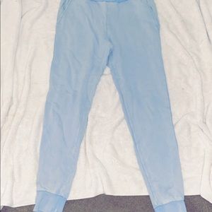 Fashion baby blue joggers